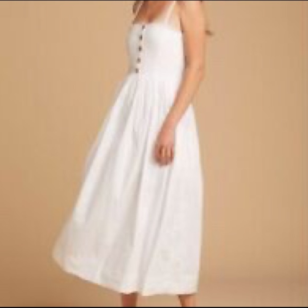 Free People | Lilah Cotton Pleated Midi Dress